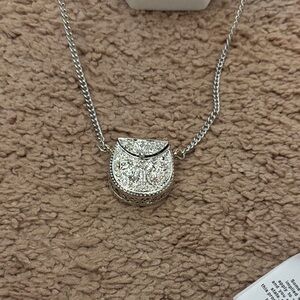 QVC vintage necklace with hidden pocket watch inside purse very unique